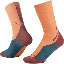 (S, Flamingo) Buff Merino Lightweight Hiking Crew Socks