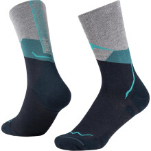 (S, Teal) Buff Merino Lightweight Hiking Crew Socks