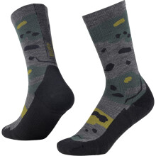 (L, Grey) Buff Merino Lightweight Hiking Crew Socks