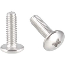 Machine Screws, M2.5x6mm Phillips Screw, 304 Stainless Steel, Fasteners Bolts 100Pcs