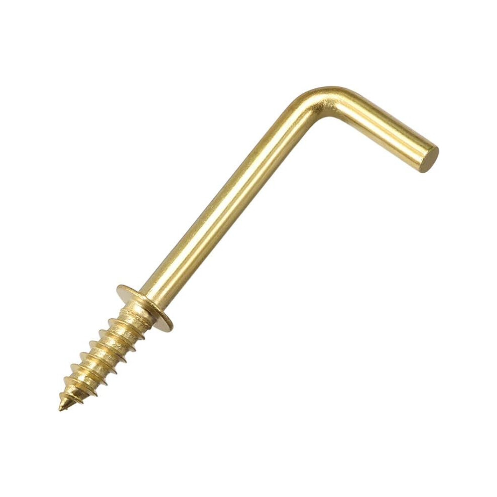 Photos - Other for Repair 1.4" Screw Eye Hooks Self Tapping Screws Screw-in Hanger Hooks with Plate Golden 50pcs