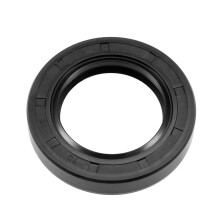 Oil Seal, TC 35mm x 55mm x 10mm Nitrile Rubber Cover Double Lip with Spring for Bearing Shaft, Black Pack of 1