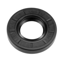 Oil Seal, TC 25mm x 50mm x 8mm Nitrile Rubber Cover Double Lip with Spring for Bearing Shaft, Black Pack of 1