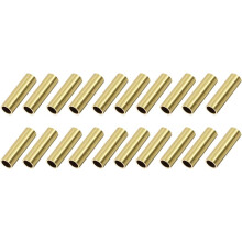 Brass Round Tube, 9mm OD 1mm Wall Thickness 30mm Length Seamless Pipe Tubing for DIY Crafts 20 Pcs
