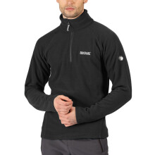 (S, Ash) Regatta Mens Kenger 1/2 Zip Mid Weight Honeycomb Outdoor Fleece Pullover
