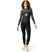(18/20, Dark Grey) Regatta Womens Full Surfing Watersports Back Zip Wetsuit