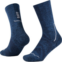 (XL, Blue) Buff Dryflx Urban Running Crew Socks