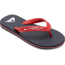 (11K UK, Blue/Red/Blue) Quiksilver Boys Kids Molokai Core Summer Sandals Flip Flops