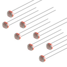 50 Pieces Photoresistor Kit, 5mm Photo Light Sensitive Resistor Light Dependent Resistor with Free Box for DIY and Experiments, 5506,GL5506