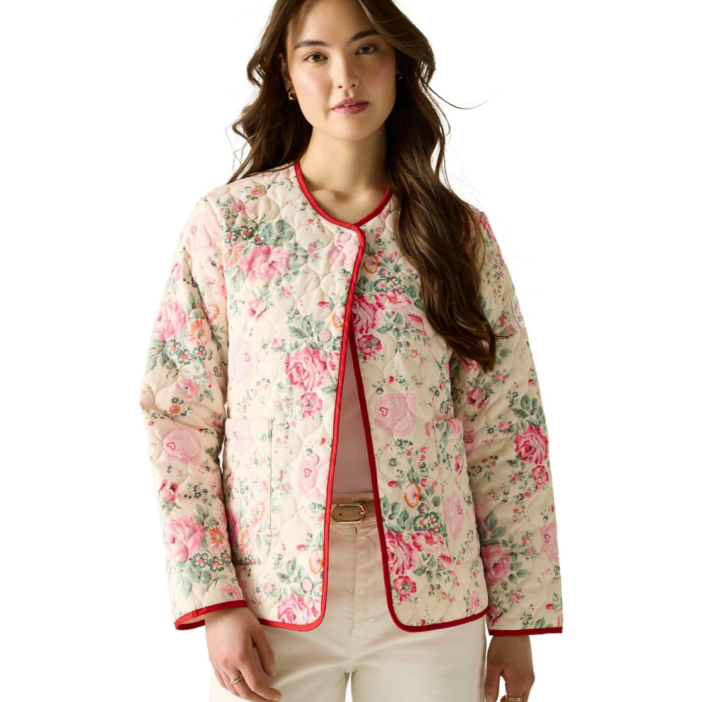 Regatta Women's Cream Hackney Rose Cath Kidston Lightweight Quilted Jacket in Size 10, Sports Direct - Image 5