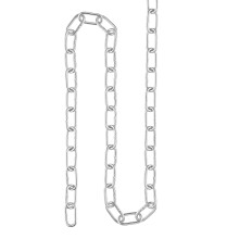Proof Coil Chain 1 Meter 1.97mm Thick 77Lbs Load Capacity, Zinc Plated 316 Stainless Steel for Clothes Hanging Guardrail