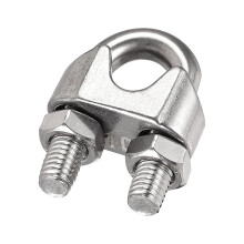 Wire Rope Clip Clamp M10 304 Stainless Steel for 10mm Diameter Cable, Pack of 8