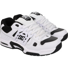 (10.5 UK, White/Black/White) DC Shoes Mens At-2 Trainers