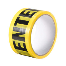 Caution Warning Stripe Sticker Adhesive Tape Bold DO NOT Enter Marking, 82 Ft x 2 Inch(LxW), Yellow Black for Workplace Wet Floor Caution