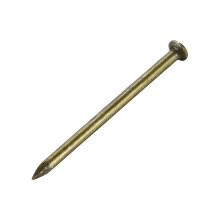 Hardware Nails Carbon Steel Point Tip Wall Cement Nail 50mm(2") 3mm Rod Dia Bronze Tone 50pcs
