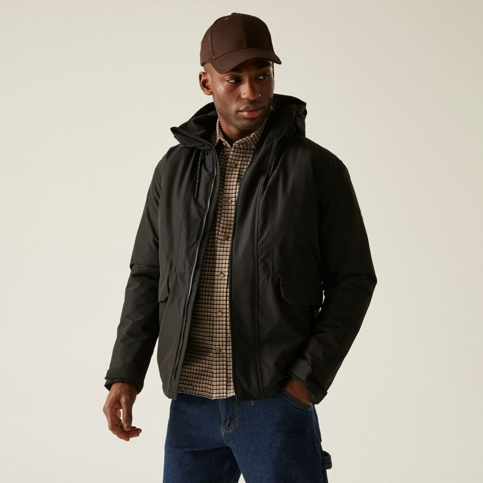 Regatta (4Xl, Black) Mens Sterlings Lightweight Waterproof Jacket