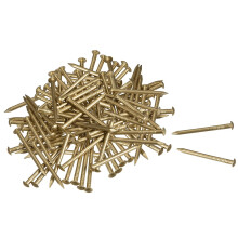 Small Tiny Brass Nails 1.5x20mm for DIY Decorative Pictures Wooden Boxes Household Accessories 100pcs