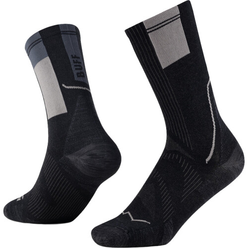 Buff (L, Black) Buff Coolnet Trail Running Crew Socks