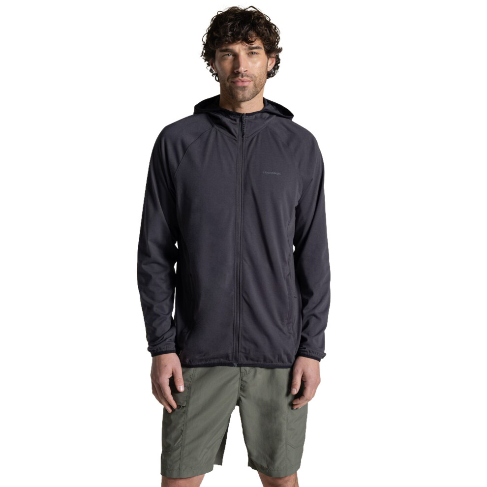 Craghoppers (L, Dark Iron) Mens Nosilife Nadim Technical Hoodie