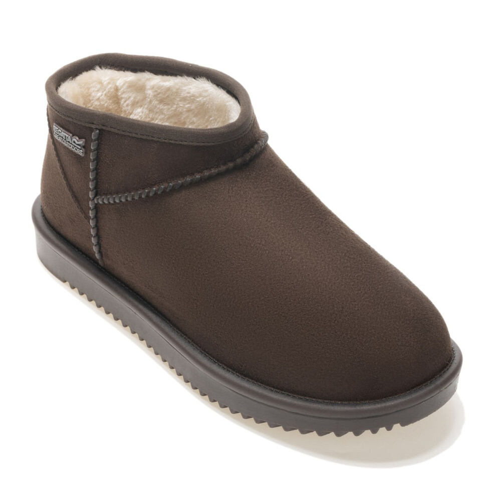 Regatta (3 Uk, Chocolate) Womens Risley Short Fur Lined Waterproof Mule