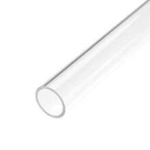 Clear Rigid Acrylic Pipe 21mm(13/16") ID x 25mm(1") OD x 0.5m(20") Round Tube Tubing