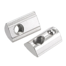 M6 T Slot Nuts Roll in Spring T-nut with Ball Carbon Steel for 4040 Series Aluminum Extrusion Profile Rail with 8mm Slot 5Pcs