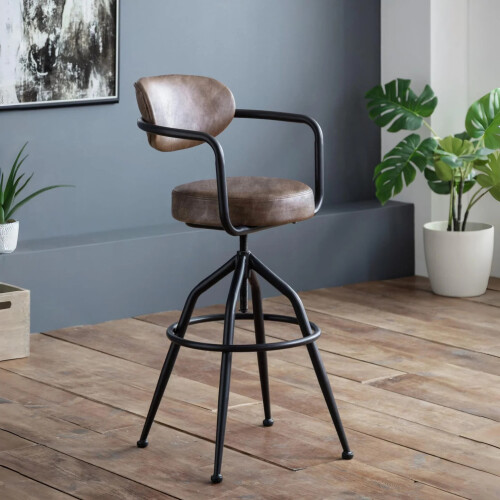 Barbican Barstool brown color