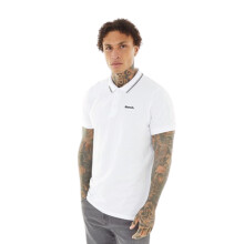 (S, White) Bench Mens Gruff Short Sleeve Twin Tipped Polo Shirt