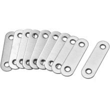 Repair Plate, 57mmx16mm, Flat Fixing Mending Corner Brace Bracket Connector, Pack of 10