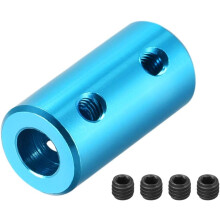 2mm to 5mm Bore Rigid Coupling Set Screw L20XD10 Aluminum Alloy,Shaft Coupler Connector,Motor Accessories,Light Blue
