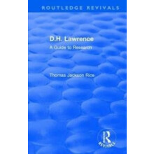 D.H. Lawrence by Thomas Jackson Rice Hardcover Book