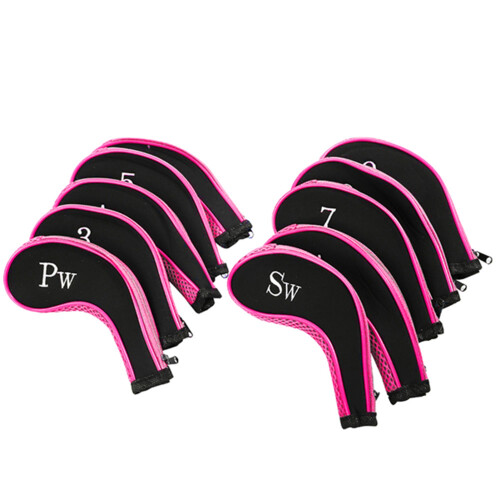 Neopren Golf Schlägerhauben 10 Stück Pink 1