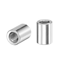 Round Weld Nuts, M6 x 10mm x 13.5mm Weld On Bung Female Nut Threaded - 201 Stainless Steel Insert Weldable 20pcs