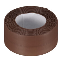 Waterproof Seal Caulk Strip Tape Self Adhesive 1.5" W x 10.5'L PVC Sealing Tape for Kitchen Bathroom Brown