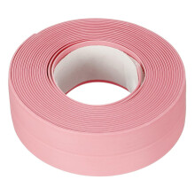 Waterproof Seal Caulk Strip Tape Self Adhesive 0.87" W x 10.5'L PVC Sealing Tape for Kitchen Bathroom Coral