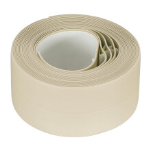 Waterproof Seal Caulk Strip Tape Self Adhesive 1.5" W x 10.5'L PVC Sealing Tape for Kitchen Bathroom Beige