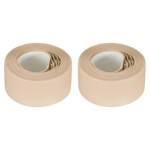Waterproof Seal Caulk Strip Tape Self Adhesive 1.5" W x 10.5'L PVC Sealing Tape for Kitchen Bathroom Beige 2Pcs