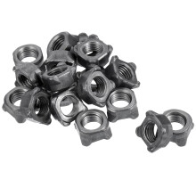 Weld Nuts, M16 Square UNC Carbon Steel Machine Screw Gray 20Pcs