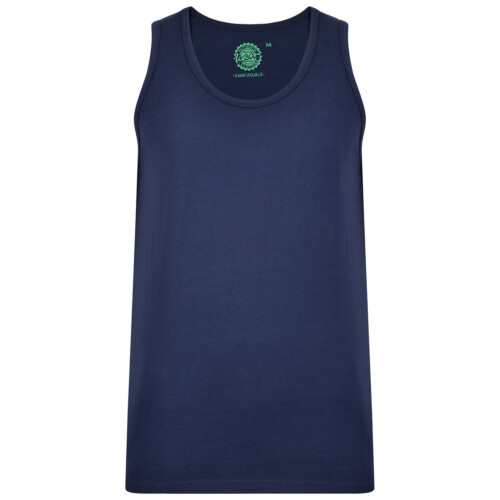 (2XL, Navy) KAM Mens Plain Big & Tall Vest