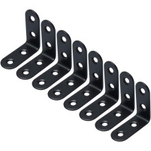 8pcs Angle Bracket Stainless Steel 50 x 50mm Fastener Corner Protector Shelf Support Connection Fastening Chair Wood Window Furniture