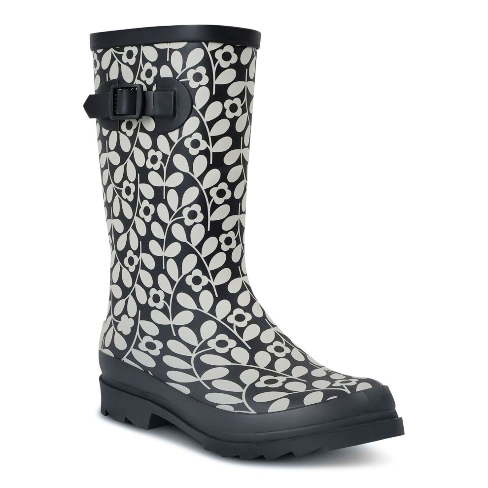 Regatta (4 Uk, Jasmine Flower Black) Womens Orla Kiely Quarter Adjustable Patterned Wellington Boots Wellies