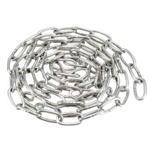 Stainless Steel 304 Hardened Proof Coil Chain 1m Length 2mm Thickness Zinc Plated