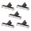 Fader Variable Resistors Mixer 45mm Straight Slide Potentiometer B10K Ohm with Black White Knobs 5pcs 1