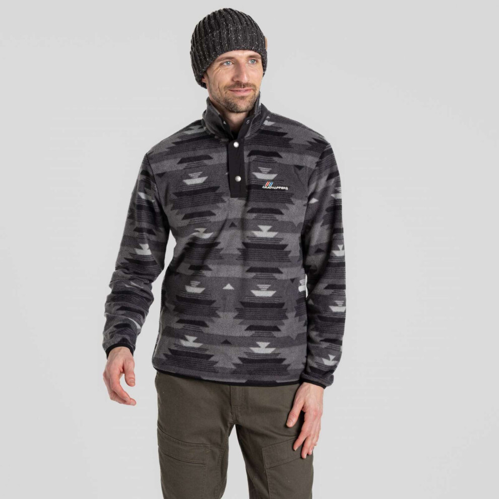 Craghoppers (Xs, Dark Iron) Mens Dewlish Insulating Overhead Half Zip Poppers Fleece