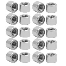 M3 Round Connector Nuts, 304 Stainless Steel Coupling Nut 4.2mm/0.16inch Length,Pack of 20