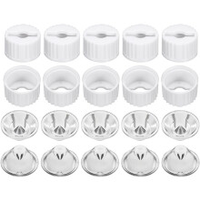 10 pcs 20mm LED Lens 5 Degree with White Holder for 1W 3W High Power LED Light