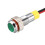 Signal Indicator Light AC/DC 12V 6mm Dash Lamp Flush Panel Mount Green LED Metal Shell 5Pcs 1