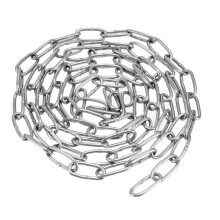 Stainless Steel 304 Hardened Proof Coil Chain 1m Length 1.5mm Thickness Zinc Plated