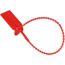 Plastic Zip Ties Seals Anti-Tamper 246mm Length for Container Luggage, Red, Pack of 20