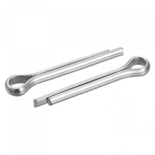Split Cotter Pin, 6mm x 35mm Stainless Steel Clip Fastener Fitting for Automotive, Mechanics, Silver Tone, 8Pcs